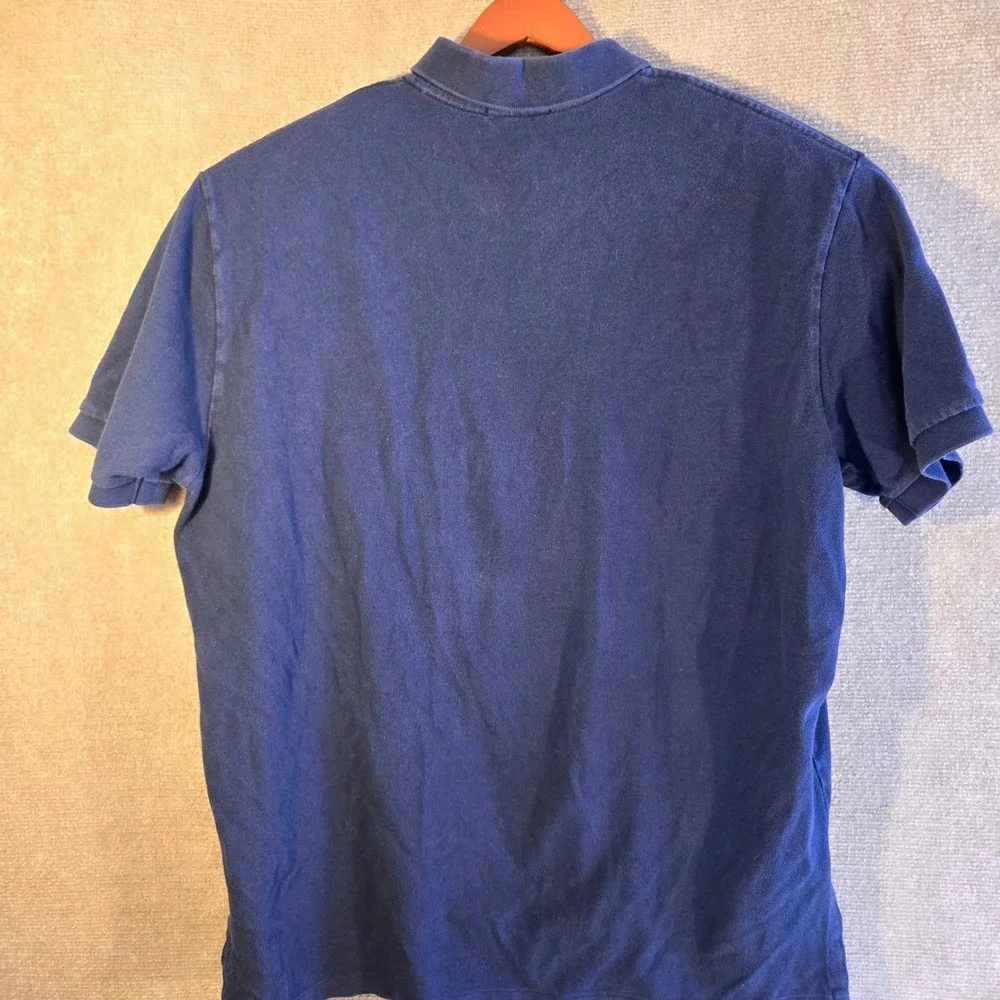Vintage POLO Ralph Lauren Golf Shirt Mens XL Navy Red Pony Pique Tennis Ivy Prep